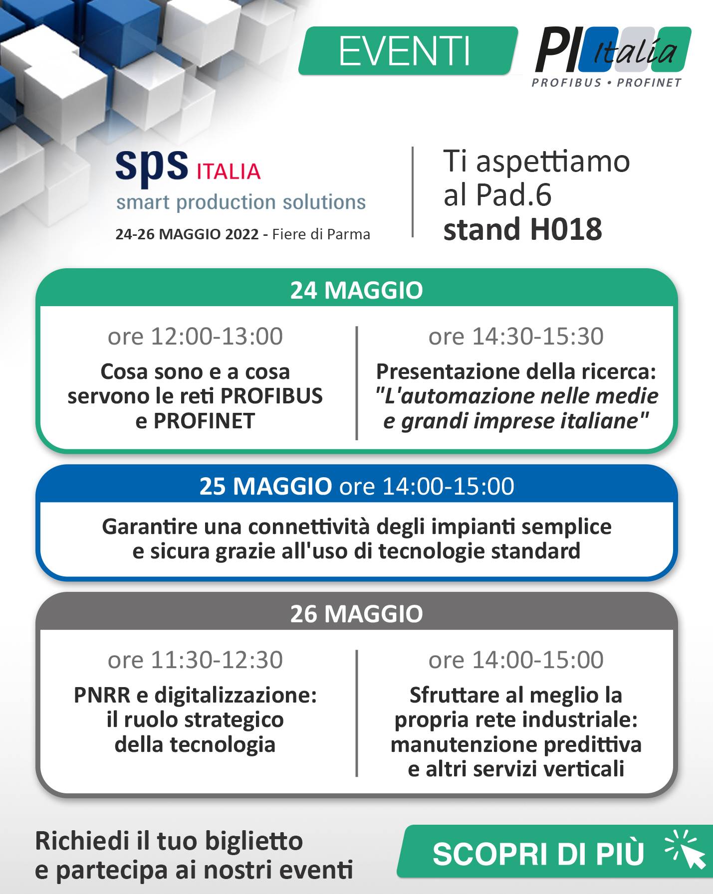 Gli eventi del Consorzio PI Italia a SPS 2022