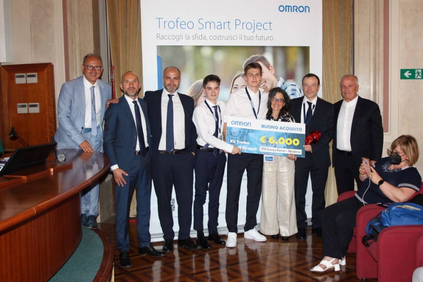 Andrea Bendin dell’ITIS Fermi di Modena miglior studente del Trofeo Smart Project Omron
